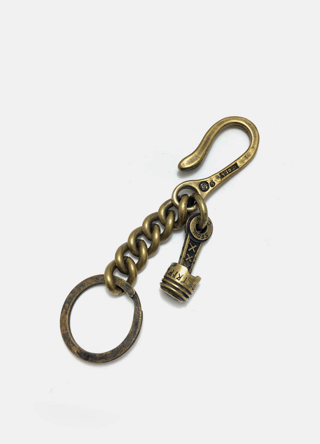 Loop Brass Key Holder Piston